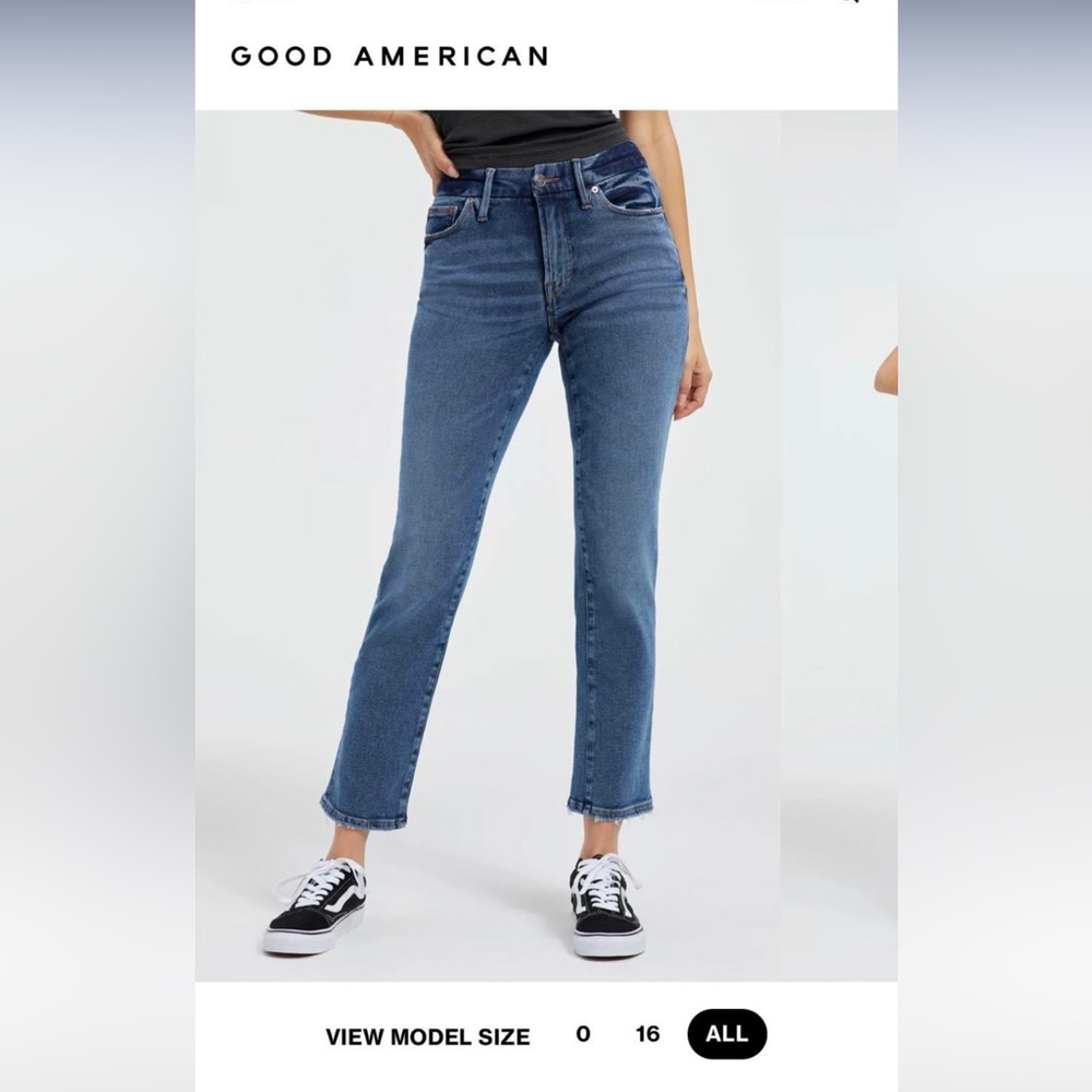 Good American Good Legs Straight Jeans